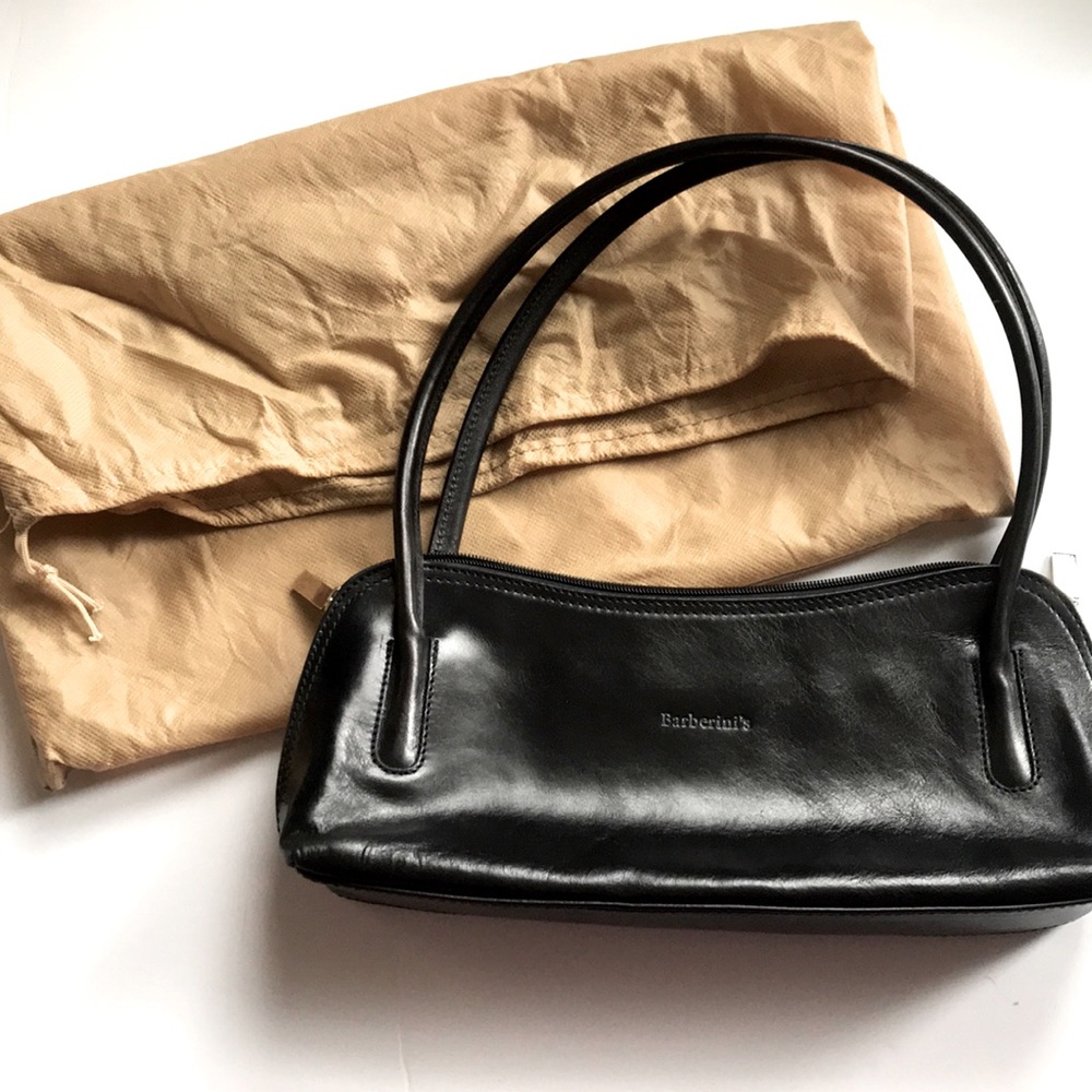 Barberini’s genuine leather baguette bag, dust bag